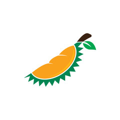 Durian logo icon, vector illustration design