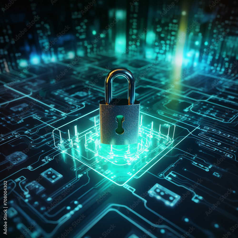 Poster Data protection and cyber security on internet server network with secure login to protect privacy from attack 