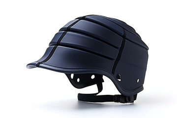 Fototapeta premium Rugby scrum cap isolated on white background created with Generative Ai