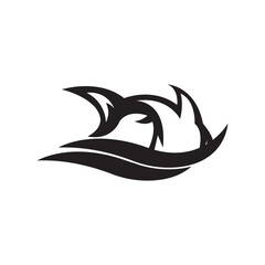 Shark logo icon,design vector illustration