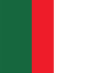 The flag of the national movement of Mohajirs people (Mujahirs, Islamis, Undris, Urudus)