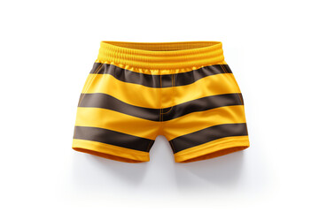 Rugby shorts isolated on white background created with Generative Ai