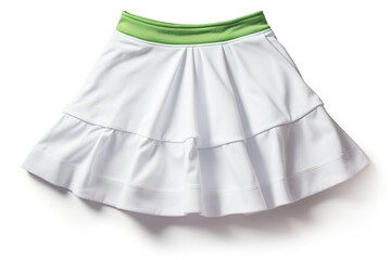Tennis skirt isolated on white background created with Generative Ai