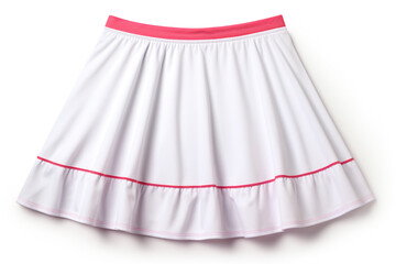 Tennis skirt isolated on white background created with Generative Ai