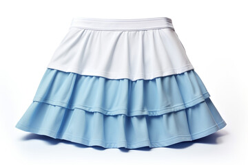 Tennis skirt isolated on white background created with Generative Ai