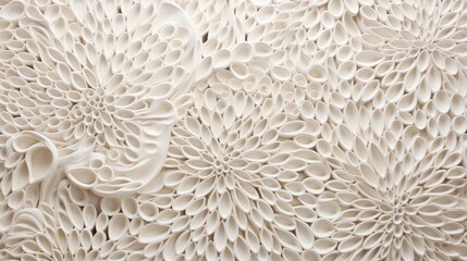 a single seed, its surface covered in intricate patterns and textures, capturing the fine details that make each seed a masterpiece of design, set against the immaculate white canvas.
