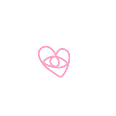 Heart Love Icon Line for Valentine day 