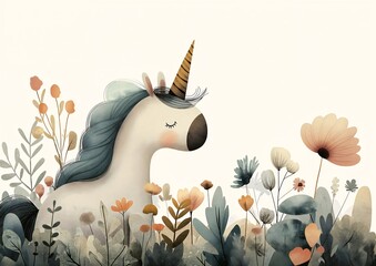 unicorn horn standing field flowers favorite amazing short color cute princess price nature journal bravo thistle little girl