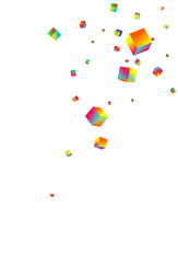 Iridescent Element Vector White Background.