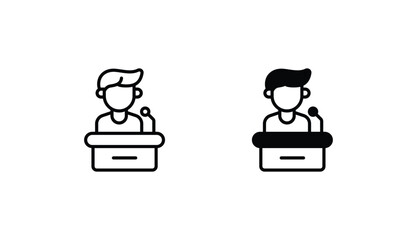 Politics icon design with white background stock illustration