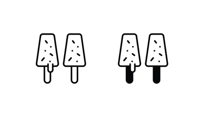 Kulfi icon design with white background stock illustration