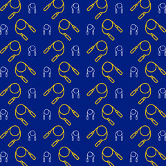 Jumping Rope trendy vector design repeating pattern illustration
