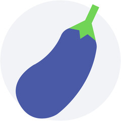 Eggplant Vector Icon