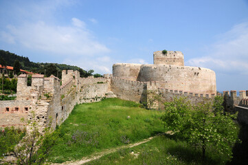 Fototapeta na wymiar Located in Canakkale, Turkey, Kilitbahir Castle was built in the 15th century.