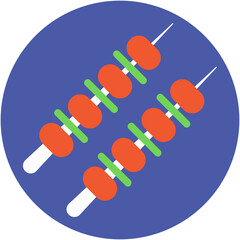 Skewer Vector Icon