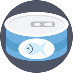 Canned Fish Vector Icon