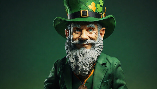 An abstract image of a St. Patrick's Day leprechaun.