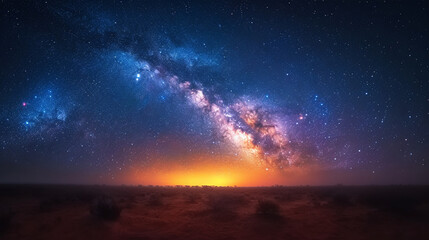 A captivating scene featuring the brilliant glow of the Southern Cross constellation, standing out against the vibrant hues of the Milky Way in the southern hemisphere.