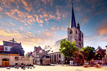 Kirche, Altstadt, Quedlinburg, Sachsen Anhalt, Deutschland 