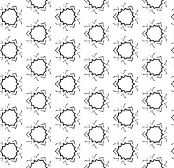 Black seamless abstract pattern. Overlay for background and backdrop. Ornamental design. PNG graphic illustration with transparent background.