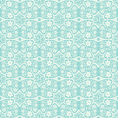 Hand drawn butterflies flowers seamless pattern. Scandinavian folk seamless butterfly floral texture