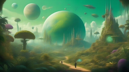 Strange world in another galaxy