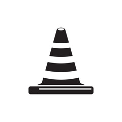 Vector traffic cone icon logo vector design template