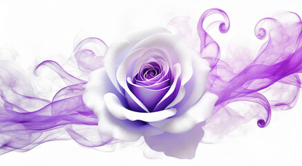 Rosa viola, fiore astratto, sfondo floreale.  - obrazy, fototapety, plakaty