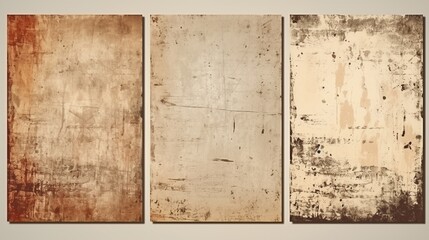 Paper note frame with copy space for text, Realistic texture overlay, torn, worn paper effect. Vintage old, grunge, torn, dust, grainy, worn, effect. Retro old paper background. 