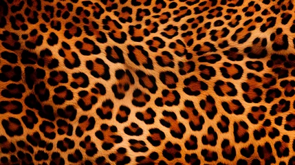 Foto op Plexiglas Textura de piel de leopardo para utilizar en materiales 3d © VicPhoto