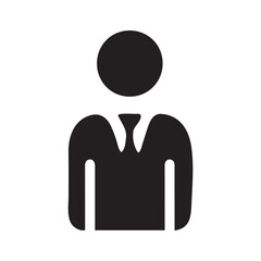 Vector illustration of a man in business