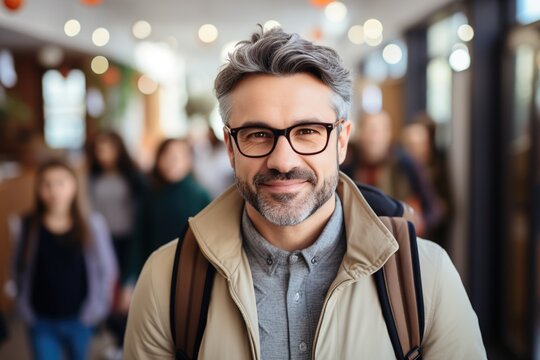 Portrait Of A Middle Aged Man Smiling