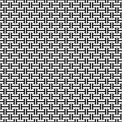 Seamless ethnic pattern. Repeated dumbbells background. Tribal ornament. Traditional window tracery image. Ancient ethnical mosaic motif. Digital paper, textile print, web design, page fill. Vector.