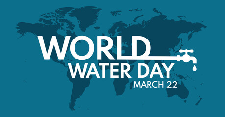 world water day - vector illustration