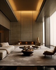 Fototapeta premium Modern living room interior design