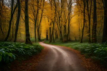 Obraz premium road in the woods