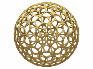 Wireframe Shape Geometric Leaf Pattern Ball 3D print model