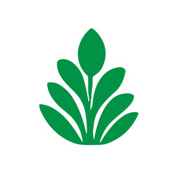 tree and bushes vector