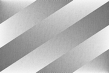 Black slant parallel dynamic random gradient stroke speed lines isolated on a white background. Minimalist abstract halftone fast stripes pattern. Geometric vector illustration - obrazy, fototapety, plakaty