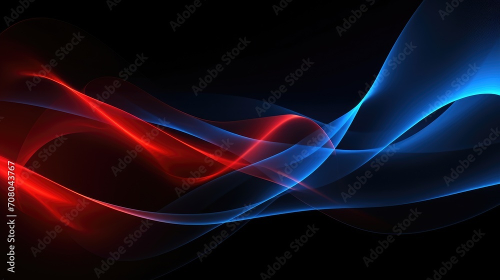 Poster dark abstract background with a glowing abstract waves, abstract background for wallpaper. ai genera