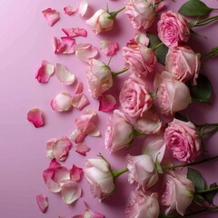 Flowers rose. Romantic holiday background for Valentine's Day, Mother's Day, international Women's Day. March 8. birthday