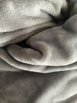 Heap of soft gray fabric