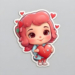 Cute Valentine Sticker
