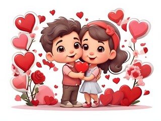 Cute Valentine Sticker
