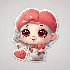 Cute Valentine Sticker
