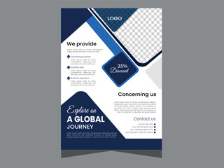 Corporate  business flyer design template.