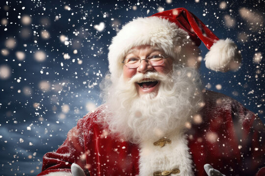 Mature man happy senior male xmas person winter portrait christmas holiday hat december