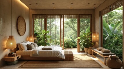 Nature Escape Bedroom Atmosphere