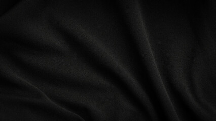 Obraz premium deep black fabric background copy space
