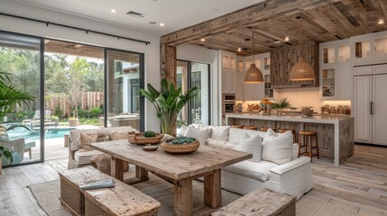 Rustic Gather Dining Area Concept